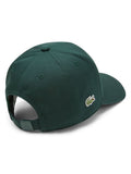 Lacoste green wordmark cap, UK version
