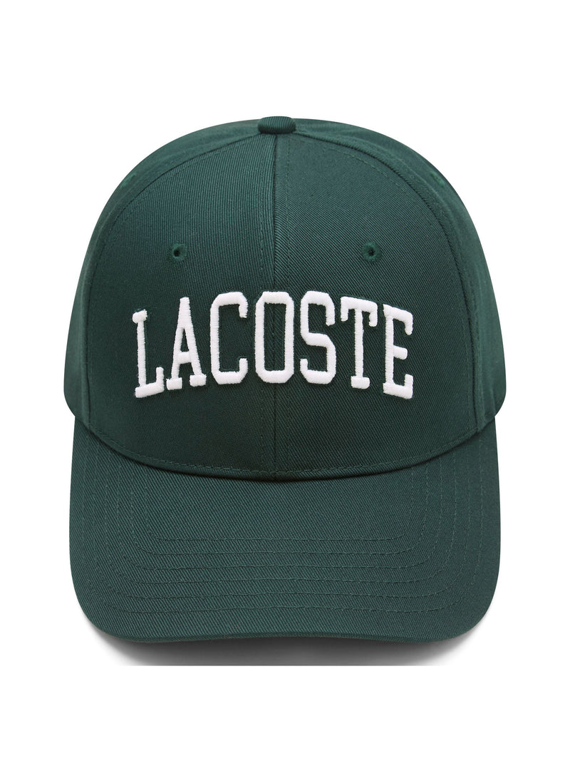 Lacoste green wordmark cap, UK version