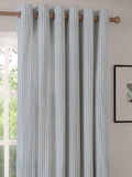 Yard Mineral Hebden Striped Blackout Eyelet Curtains