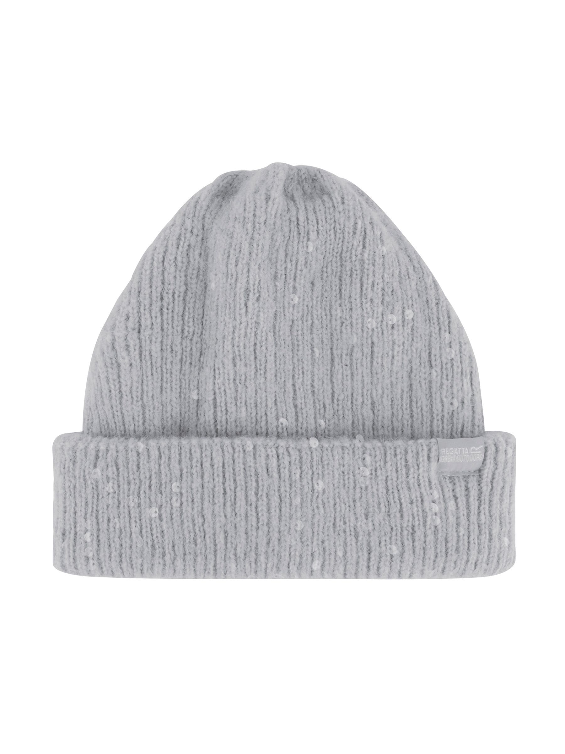 Regatta grey Lorelai beanie hat with sparkly sequins (British brand)