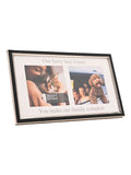 Widdop White double aperture photo frame 16x25.5cm - British product