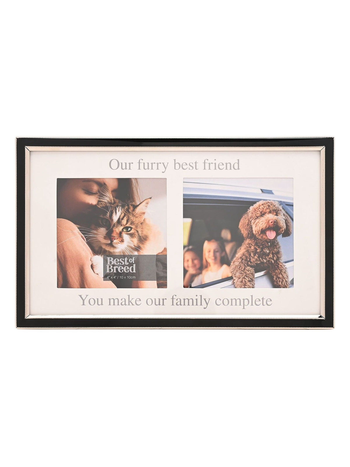 Widdop White double aperture photo frame 16x25.5cm - British product
