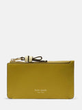 Kate Spade card case pebbled leather zip closure (British brand)