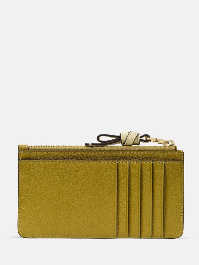 Kate Spade card case pebbled leather zip closure (British brand)