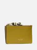 Kate Spade card case pebbled leather zip closure (British brand)