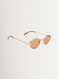 Le Specs gold/brown Poseidon Deux sunglasses, imported from the UK