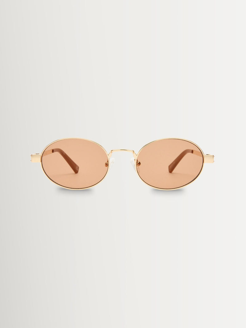 Le Specs gold/brown Poseidon Deux sunglasses, imported from the UK