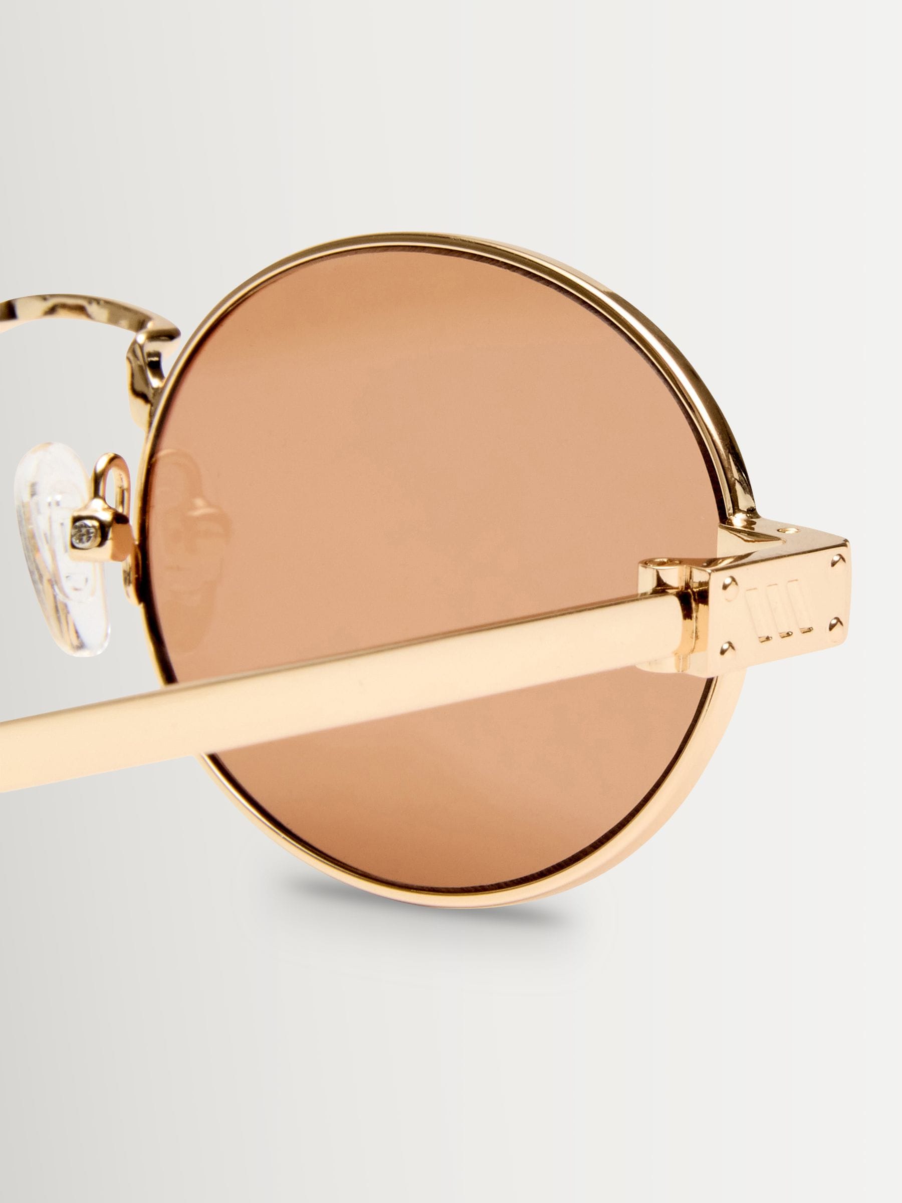 Le Specs gold/brown Poseidon Deux sunglasses, imported from the UK