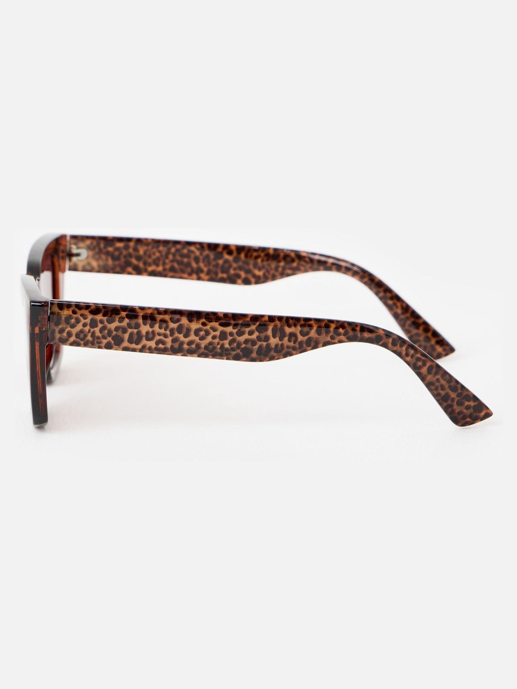 Oliver Bonas brown angled square sunglasses - British product