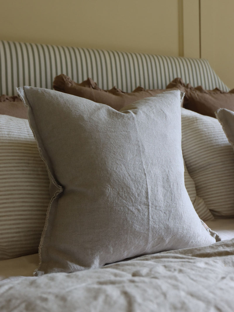 Ellenvale Interiors Beige Esmee Linen 45 x 45cm Cushion Cover