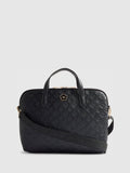 River Island Matte Black Monogram laptop case - British product