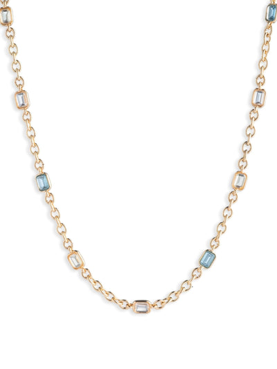 Next Lauren Ralph Lauren Gold Tone Multi Stone Necklace 40.5cm- Buy online at McGrocer