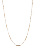 Lauren Ralph Lauren gold tone pearl linear necklace (British brand)