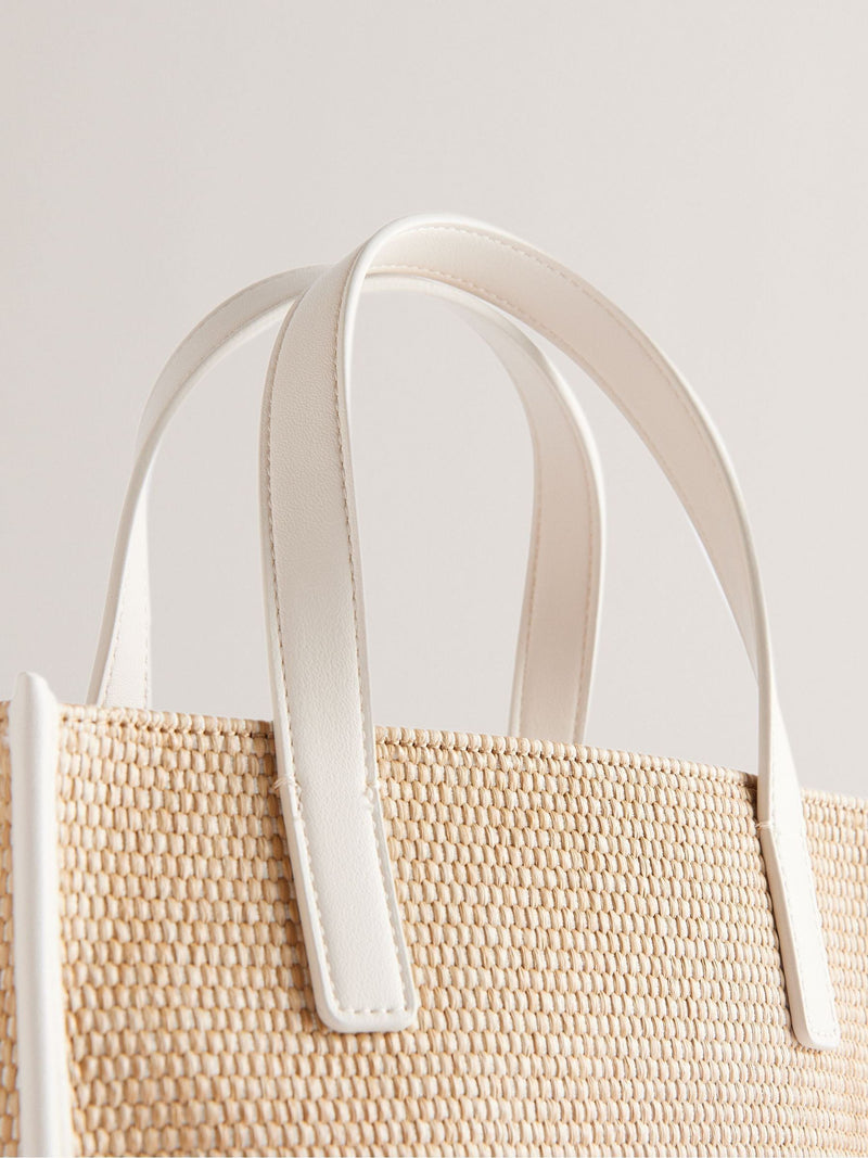 Ted Baker Paolina faux raffia small handbag, imported from the UK