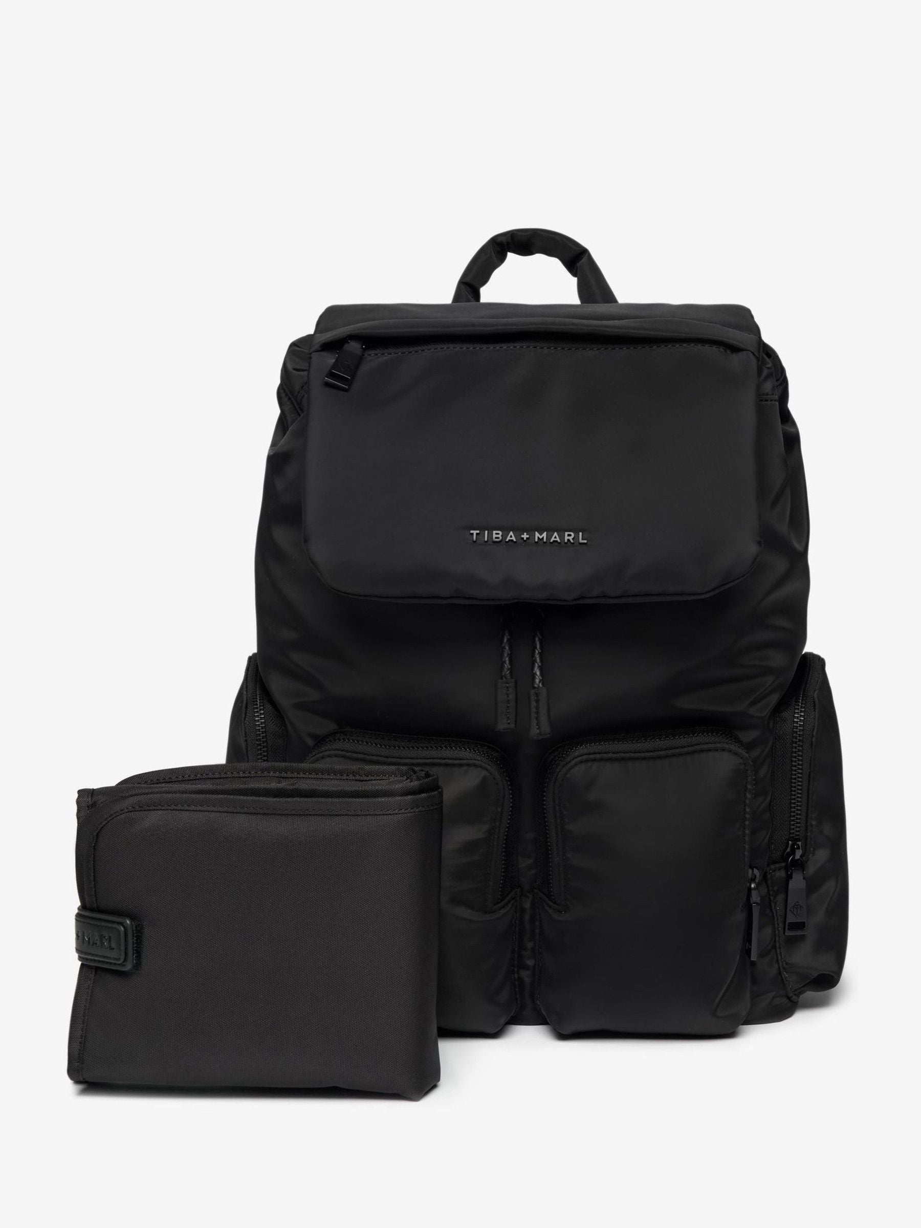 Tiba + Marl Black Alto baby changing backpack, UK version
