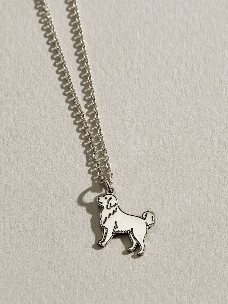 Posh Totty Designs personalised dog charm necklace, UK version