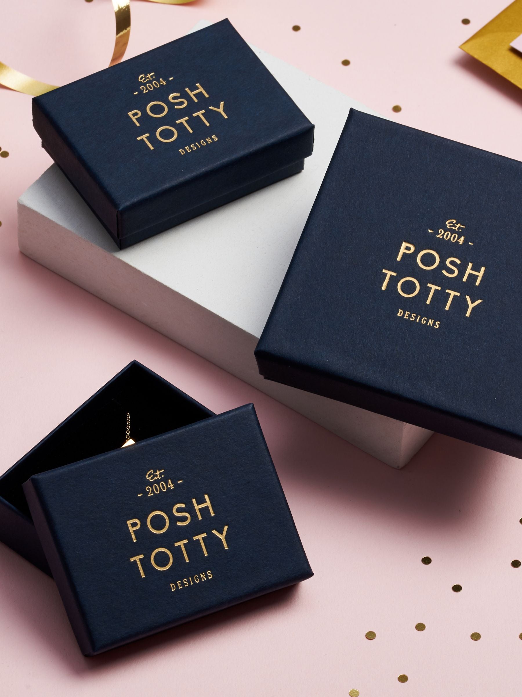Posh Totty Designs personalised moon locket, imported from the UK