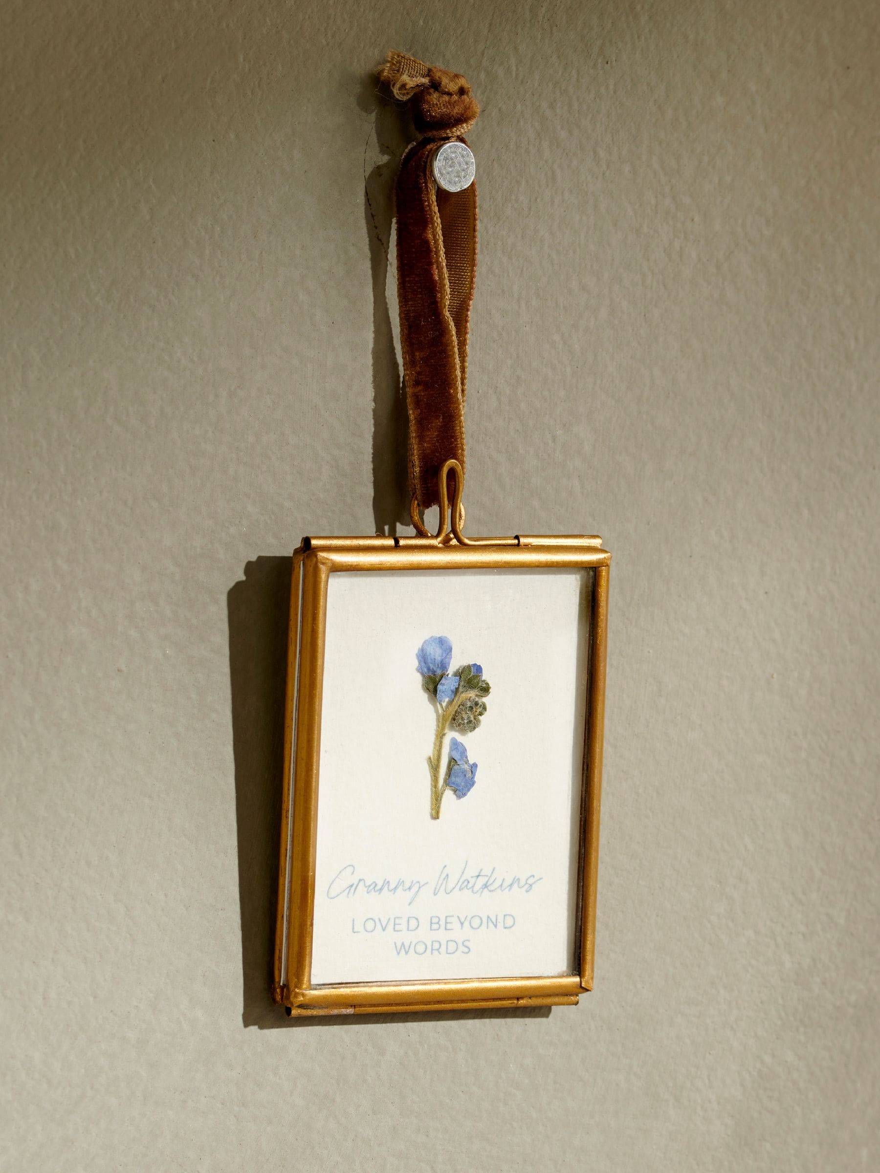 Posh Totty Designs forget me not hanging keepsake, imported from the UK