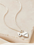 Posh Totty Designs Personalised Heart Charm Necklace