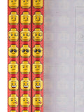 Hallmark Lego heads wrapping paper 3 rolls, imported from the UK