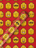 Hallmark Lego heads wrapping paper 3 rolls, imported from the UK