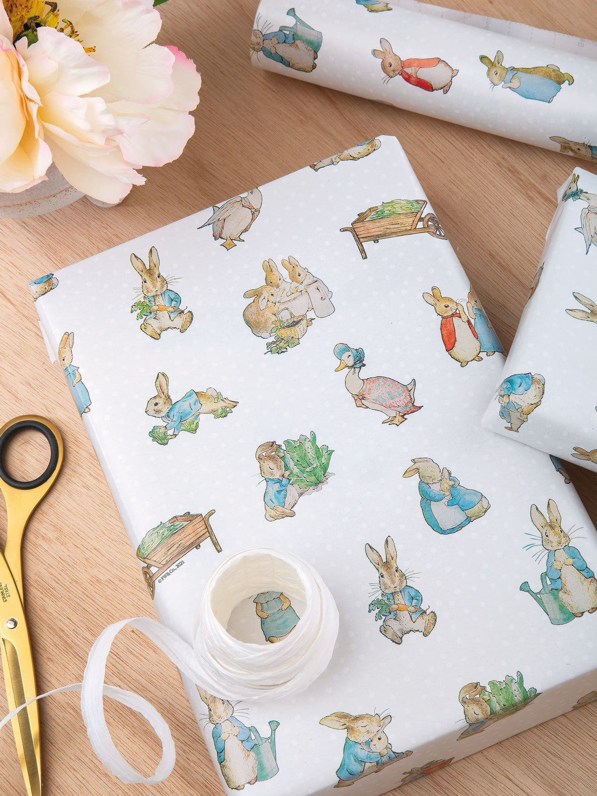 Hallmark Peter Rabbit wrapping paper 3 rolls imported from the UK
