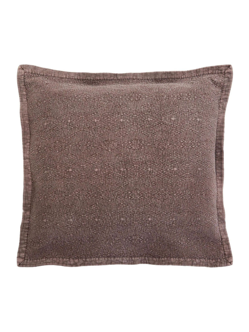 Bedeck of Belfast mulberry cotton quilted sham - British product