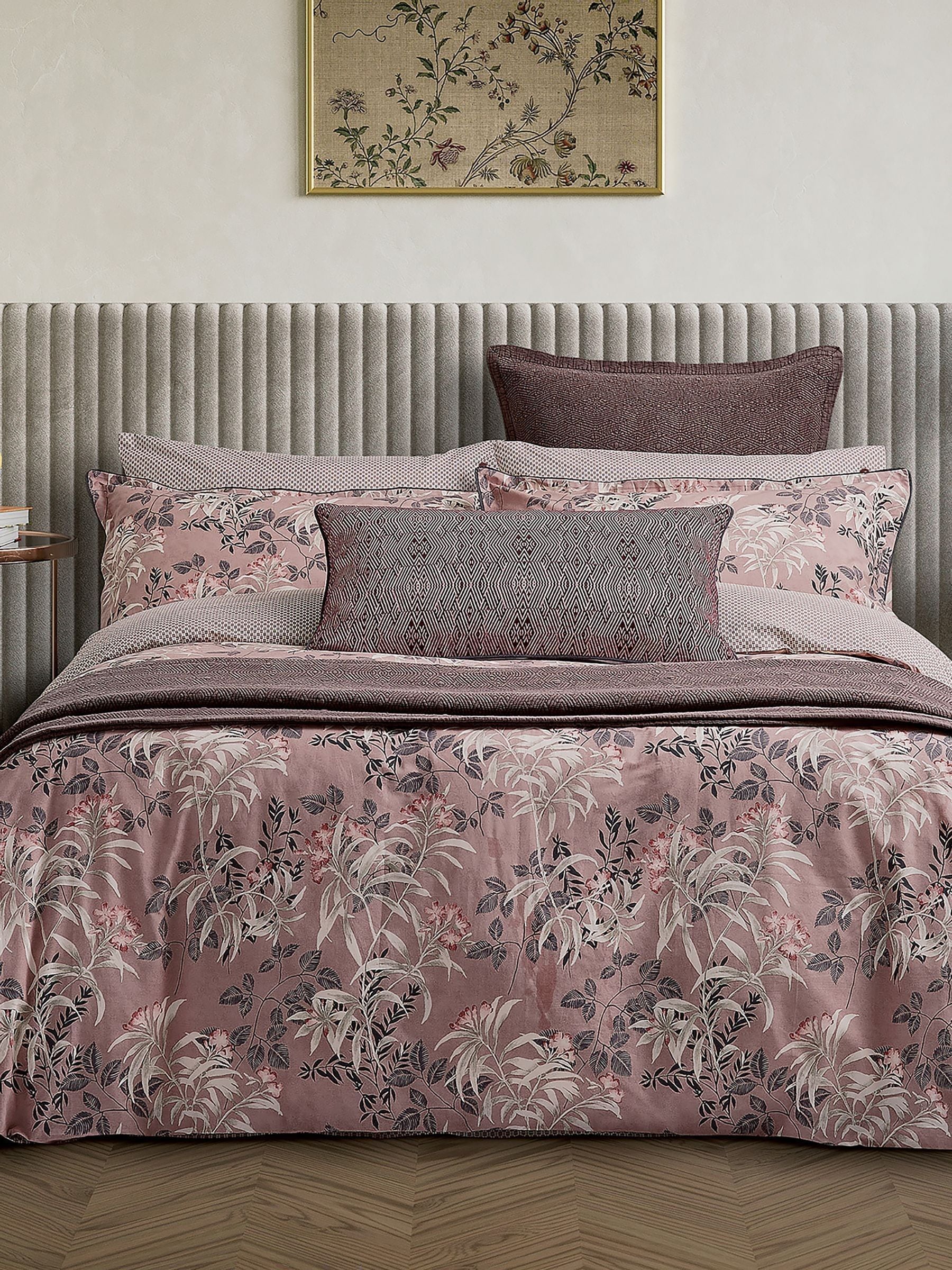 Bedeck of Belfast mulberry cotton quilted sham - British product
