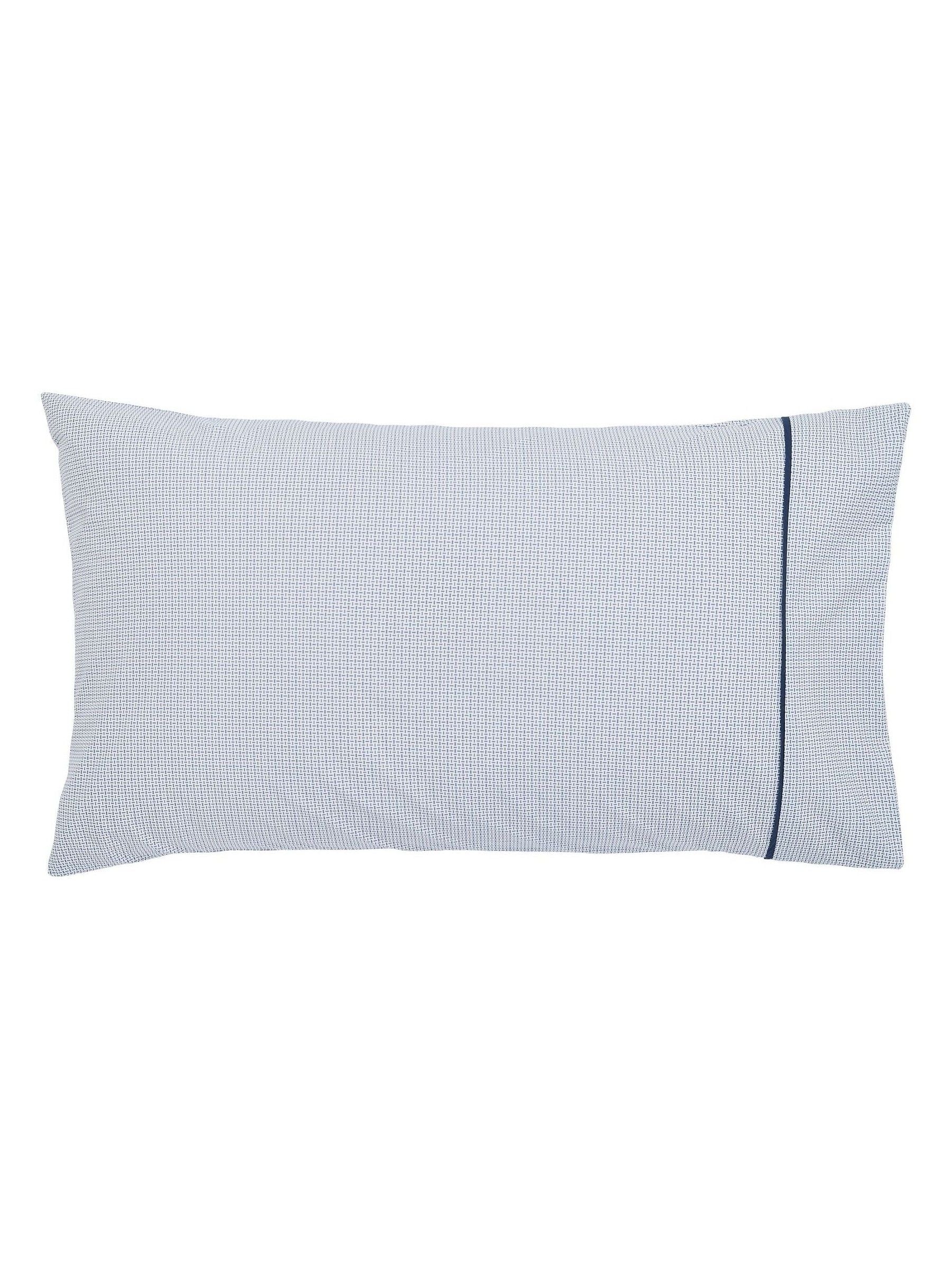 Bedeck of Belfast Indigo Kayah cotton pillowcase pair, UK version