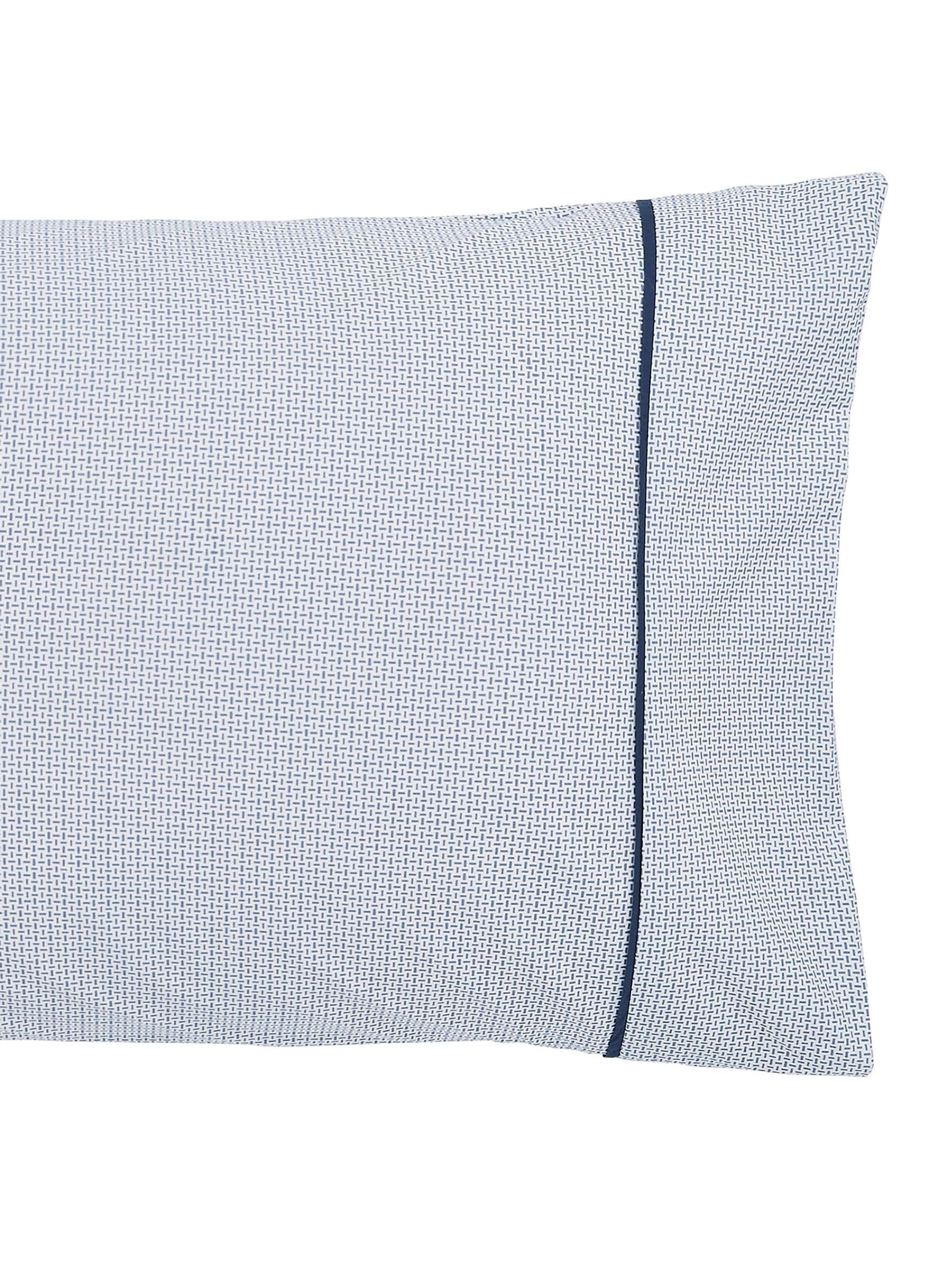 Bedeck of Belfast Indigo Kayah cotton pillowcase pair, UK version