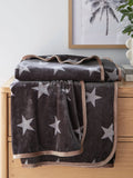 Helena Springfield Blue or Red Star Cosy Fleece Throw
