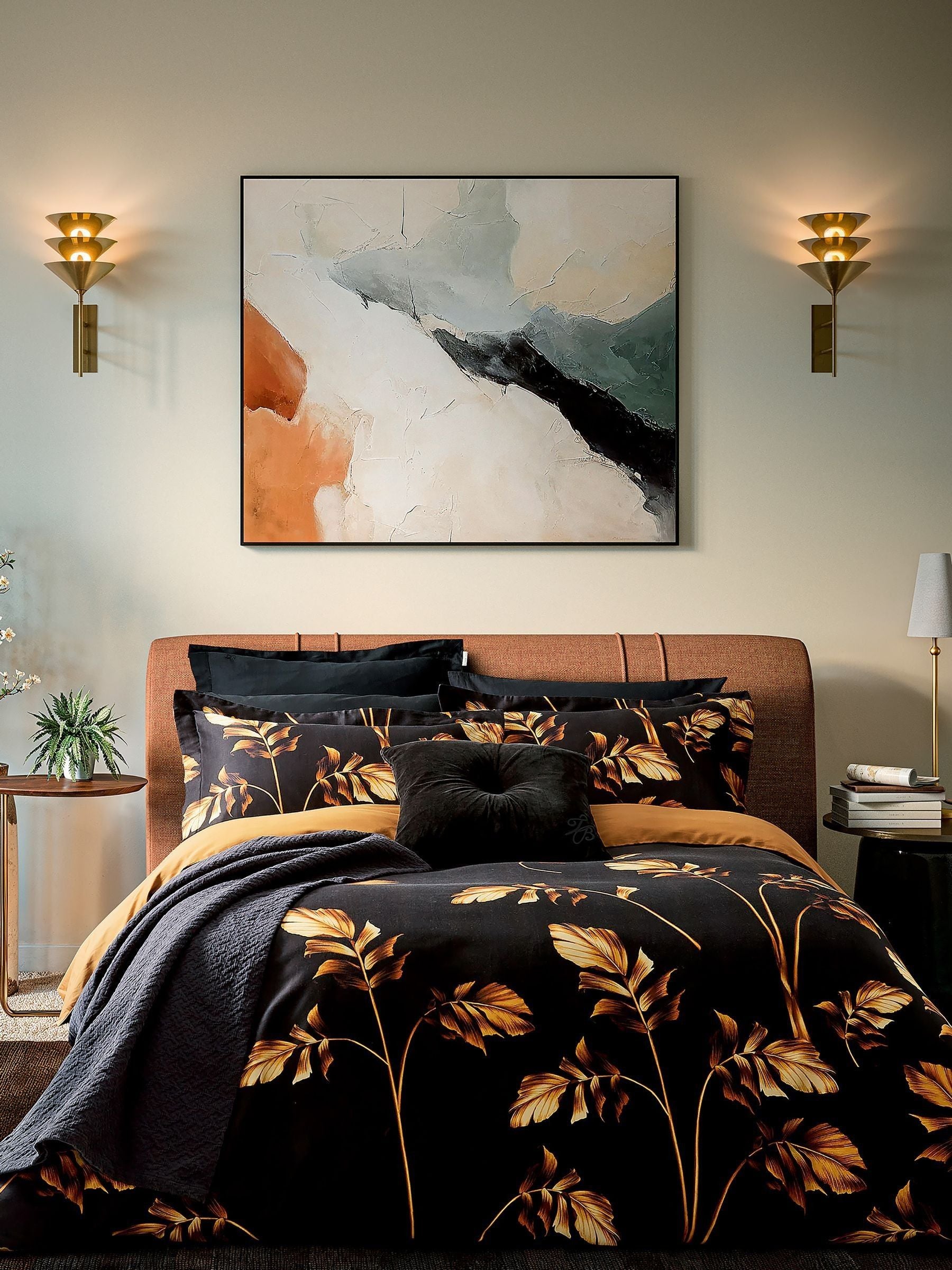 Ted Baker black diagonal matelassé throw, UK version