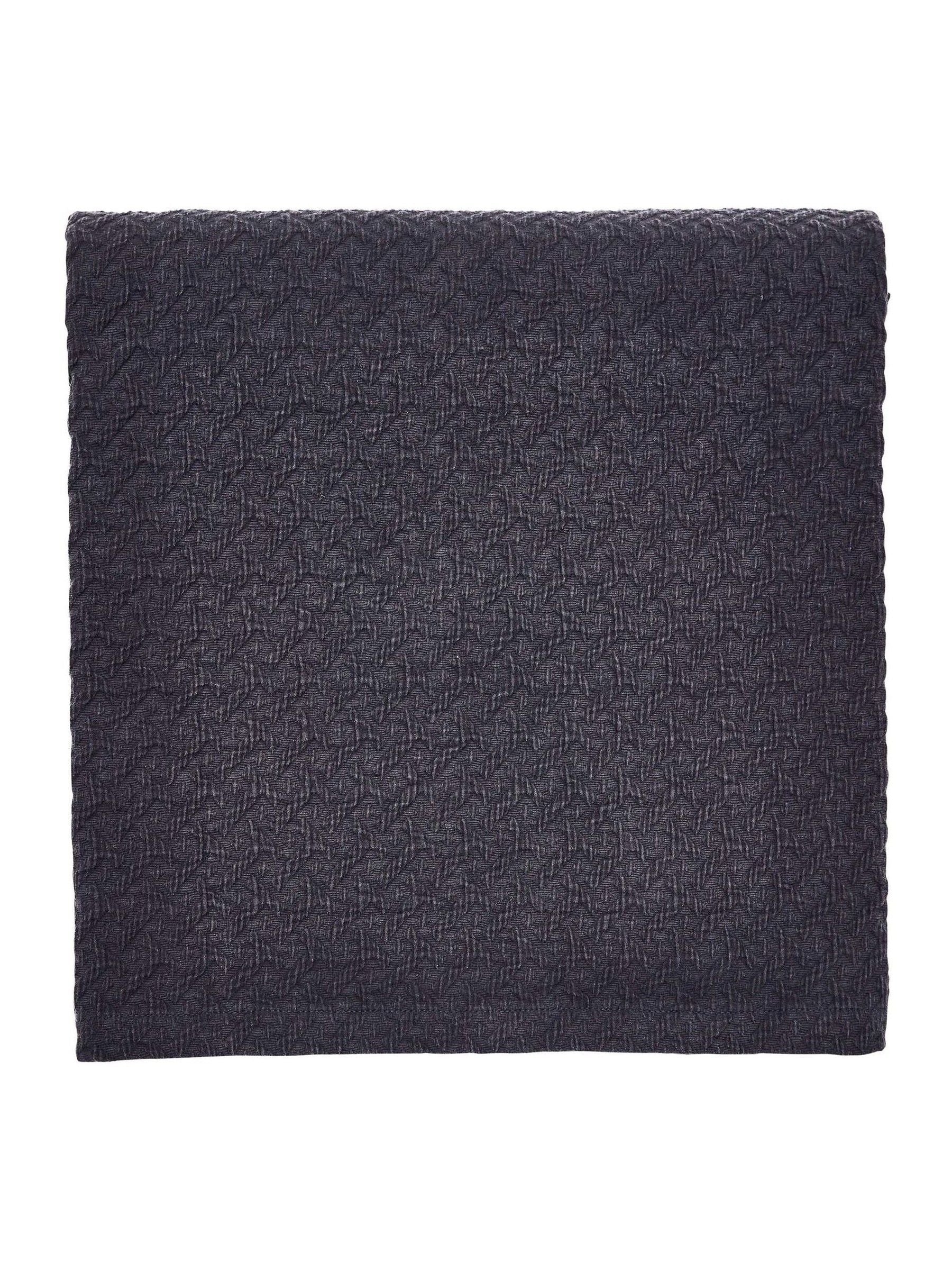Ted Baker black diagonal matelassé throw, UK version