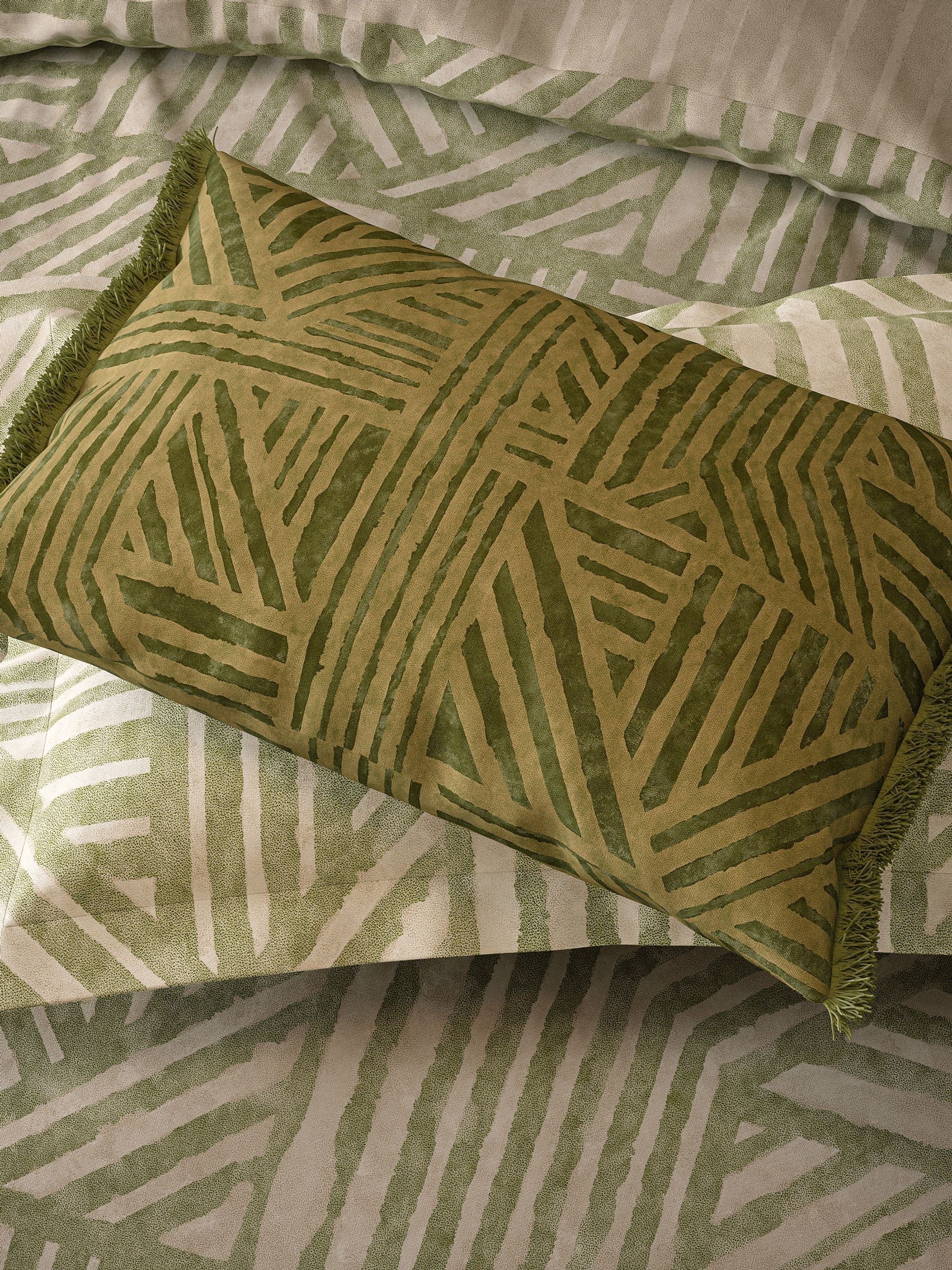 Harlequin Jade Crater cushion 60x40cm - British product