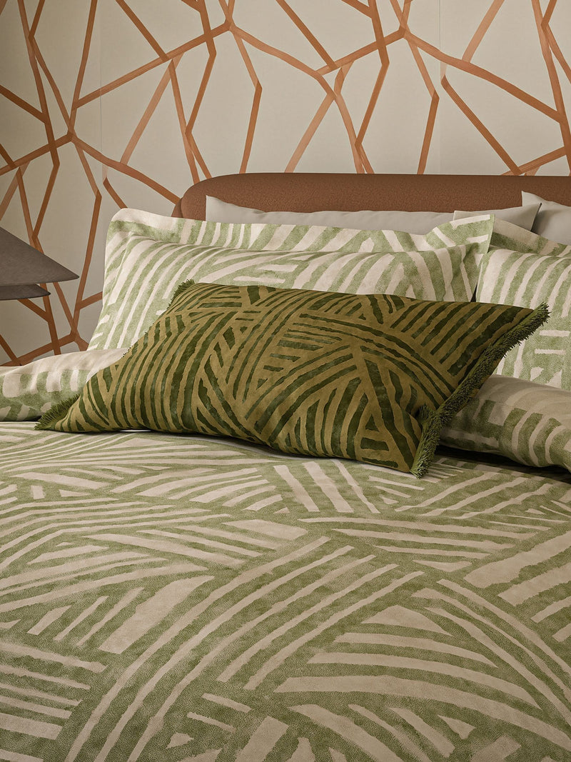 Harlequin Jade Crater cushion 60x40cm - British product