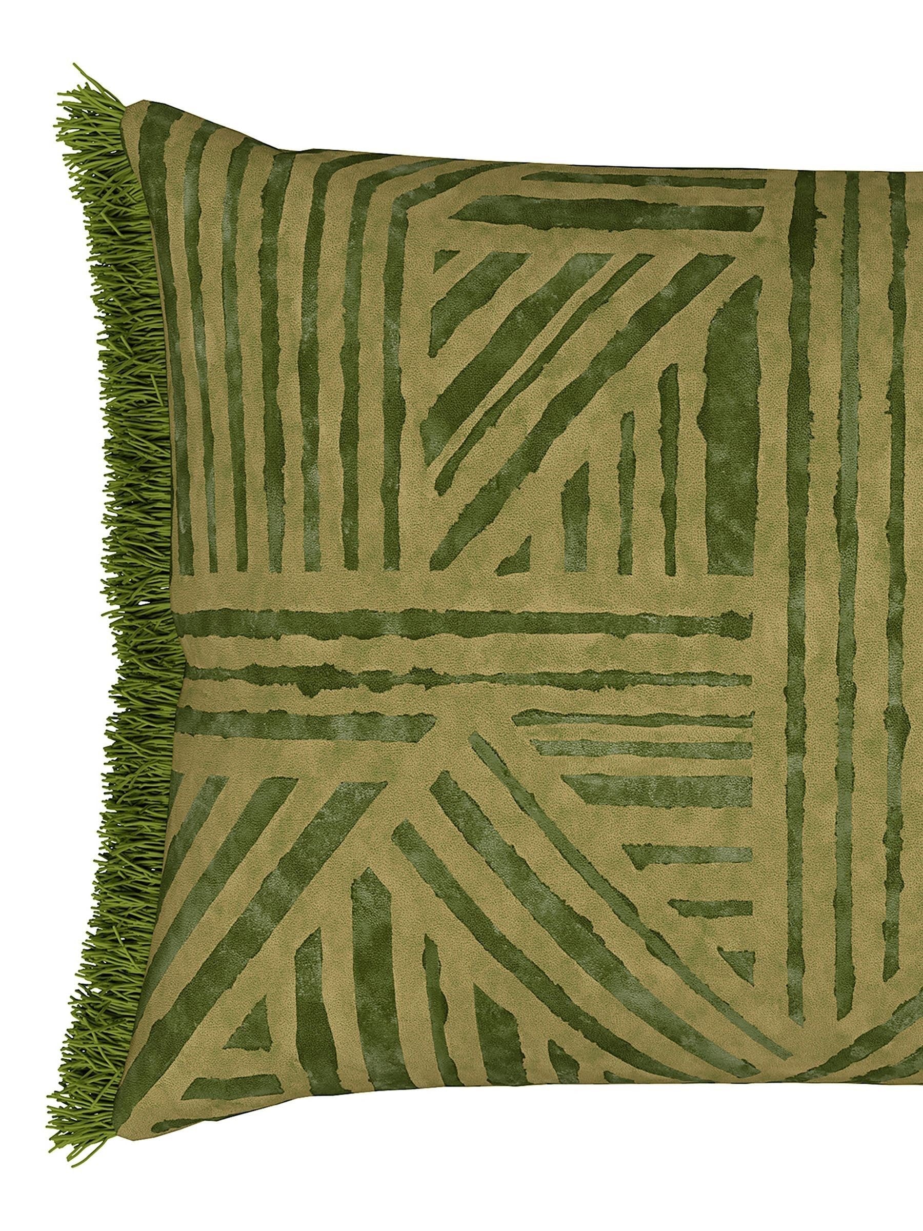 Harlequin Jade Crater cushion 60x40cm - British product