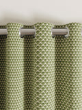 Ted Baker Green Palm Geo Blackout Lined Eyelet Curtains