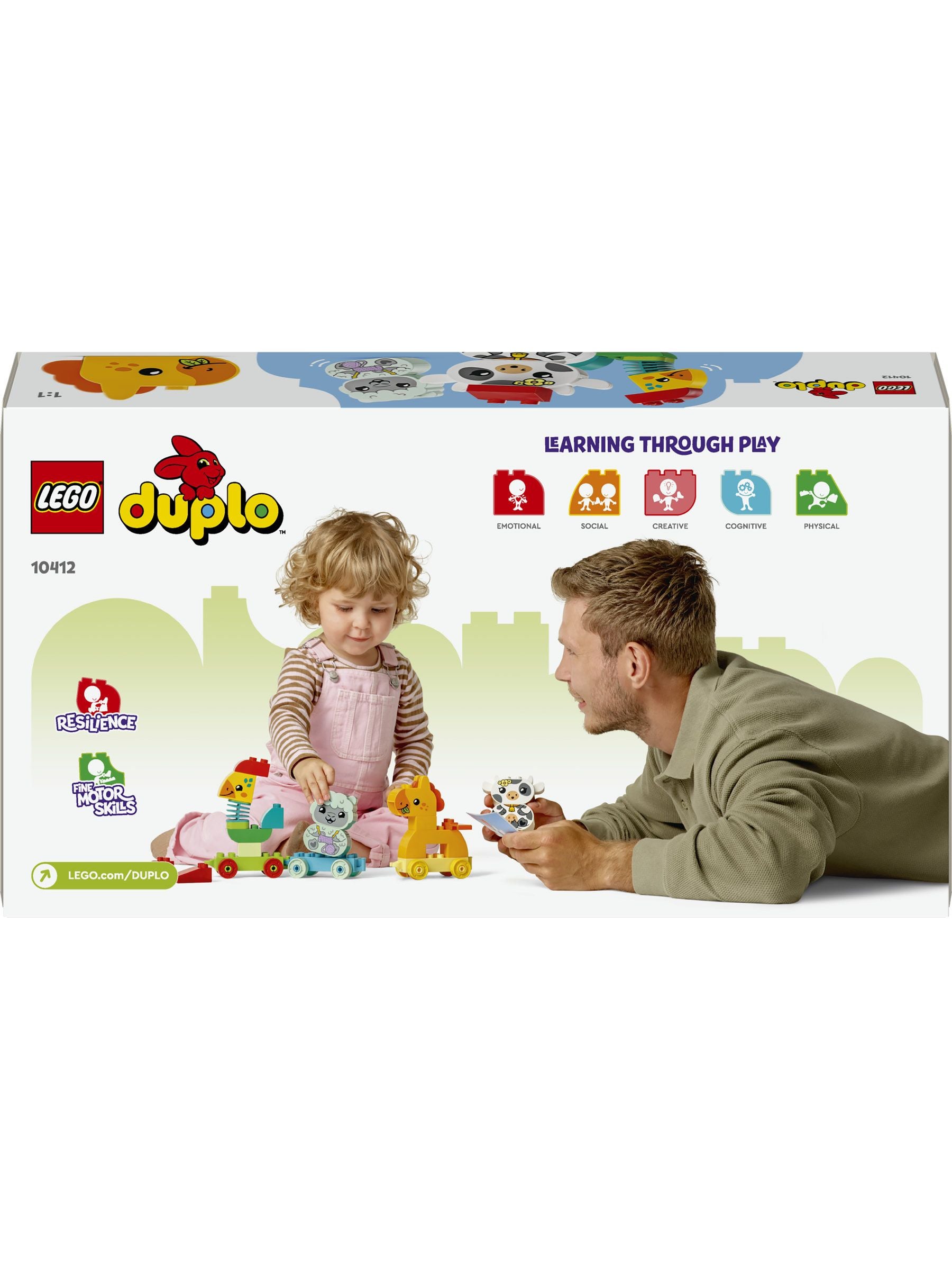 LEGO Duplo animal train toy for toddlers, UK version