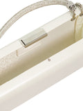 Dune London ivory leather clutch bag - British product