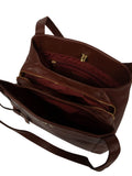Pure Luxuries London Zoff brown leather handbag (British brand)