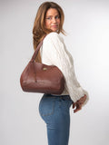 Pure Luxuries London Zoff brown leather handbag (British brand)