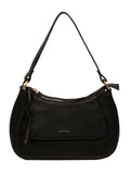 Pure Luxuries London Black Calista leather grab bag, imported from the UK