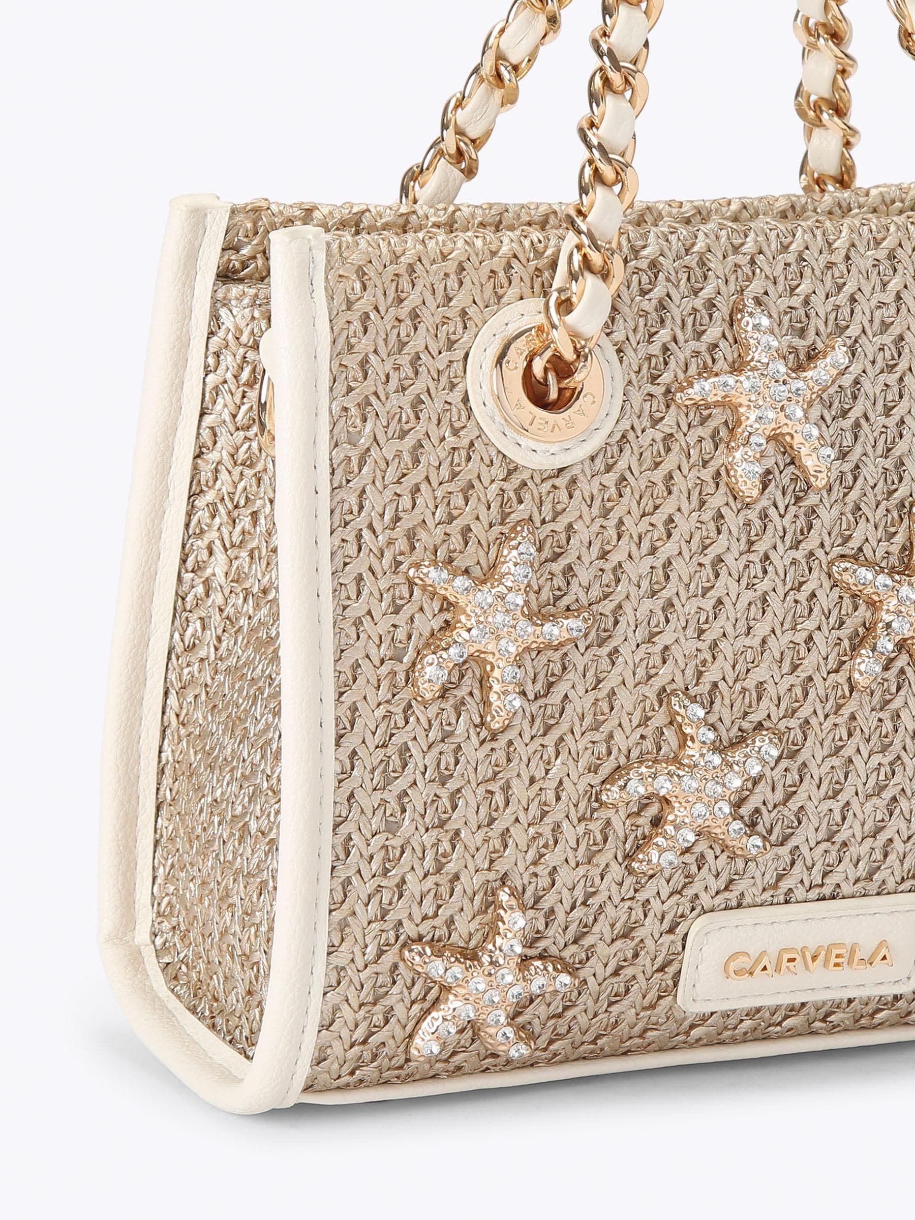 Carvela gold marina starfish micro bag, UK version