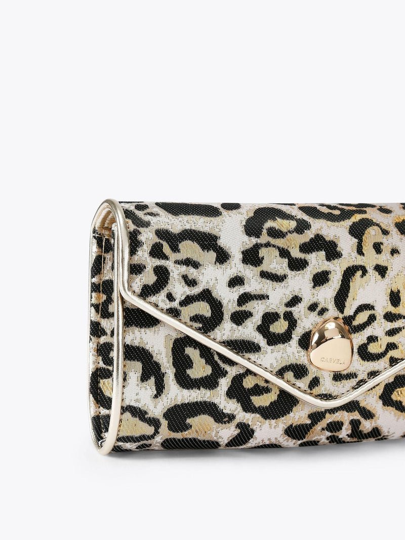 Carvela gold spiral envelope clutch bag, UK version