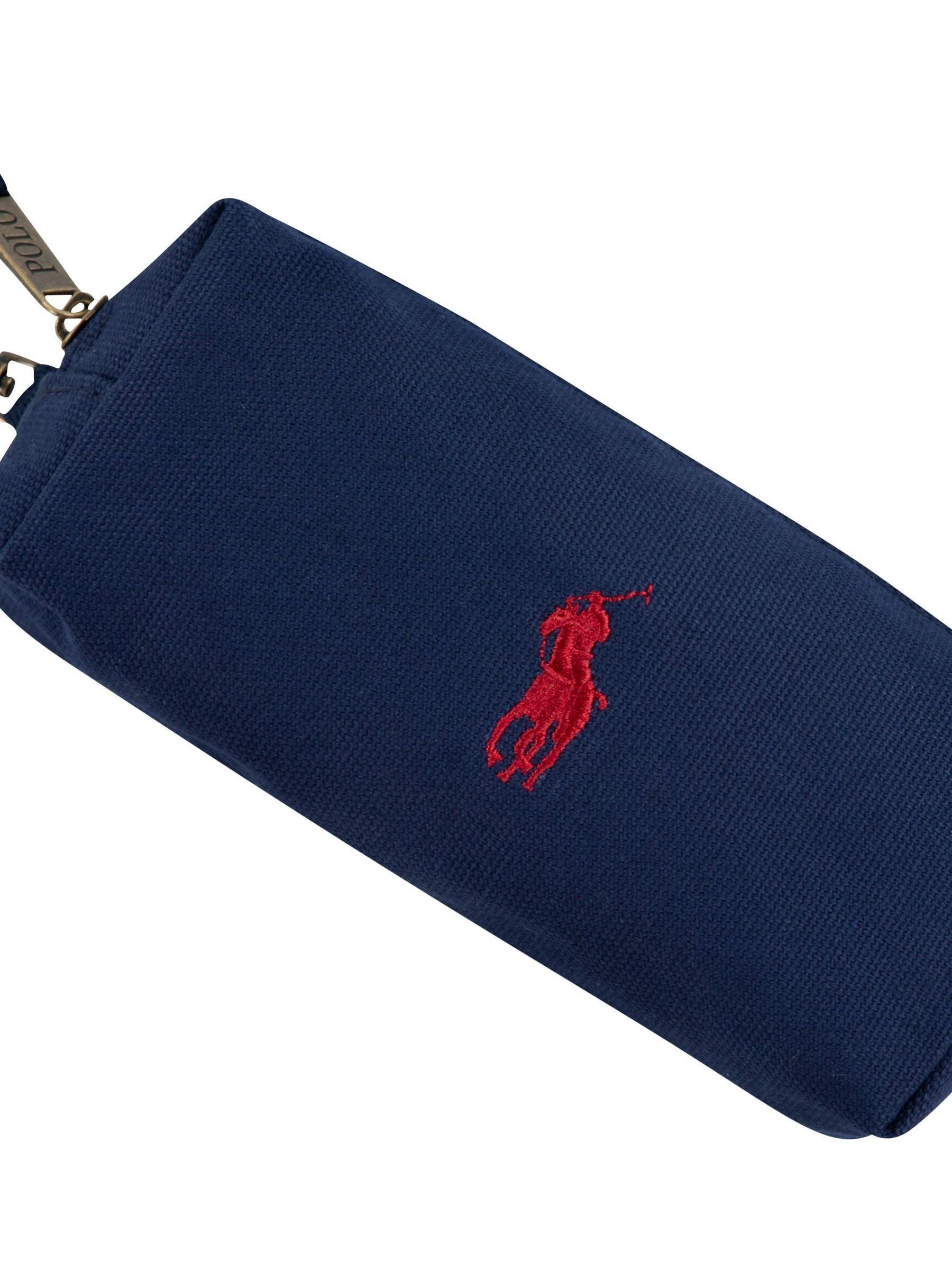 Polo Ralph Lauren blue logo canvas backpack 16.75 inch, UK version