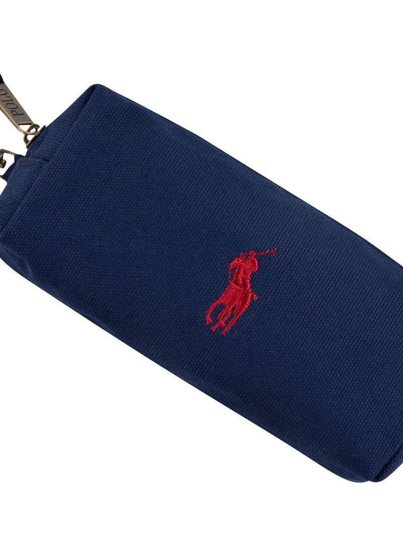 Polo Ralph Lauren blue logo canvas backpack 16.75 inch, UK version