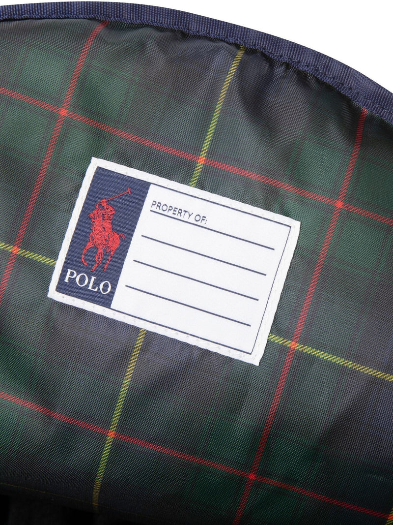 Polo Ralph Lauren blue logo canvas backpack 16.75 inch, UK version