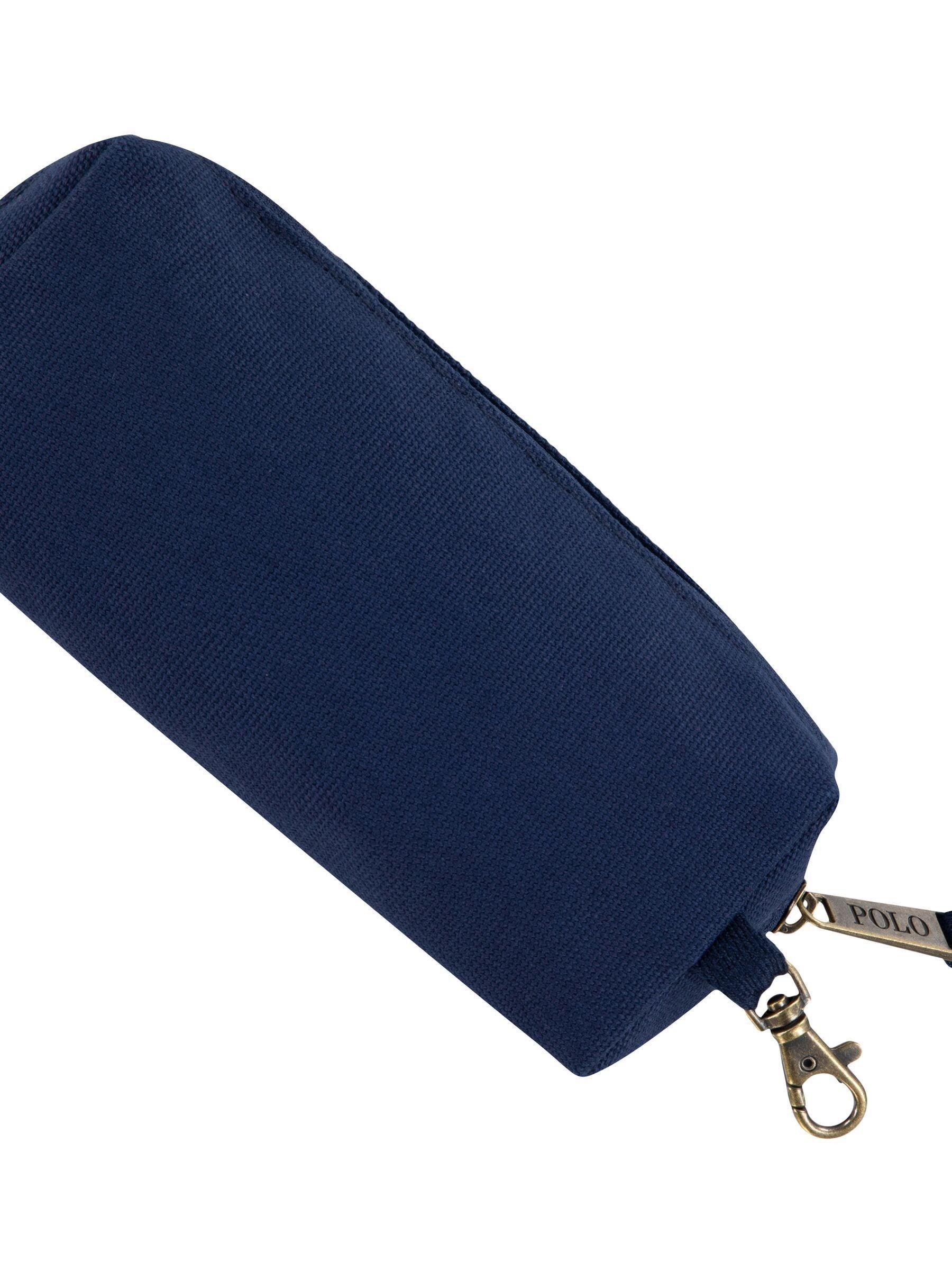 Polo Ralph Lauren blue logo canvas backpack 16.75 inch, UK version