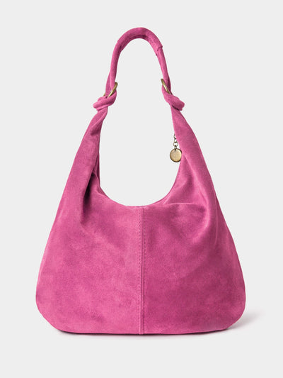 Next Joe Browns Pink Suede Hobo Bag Women's Handbag 41.5cm x 33cm- Buy online at McGrocer