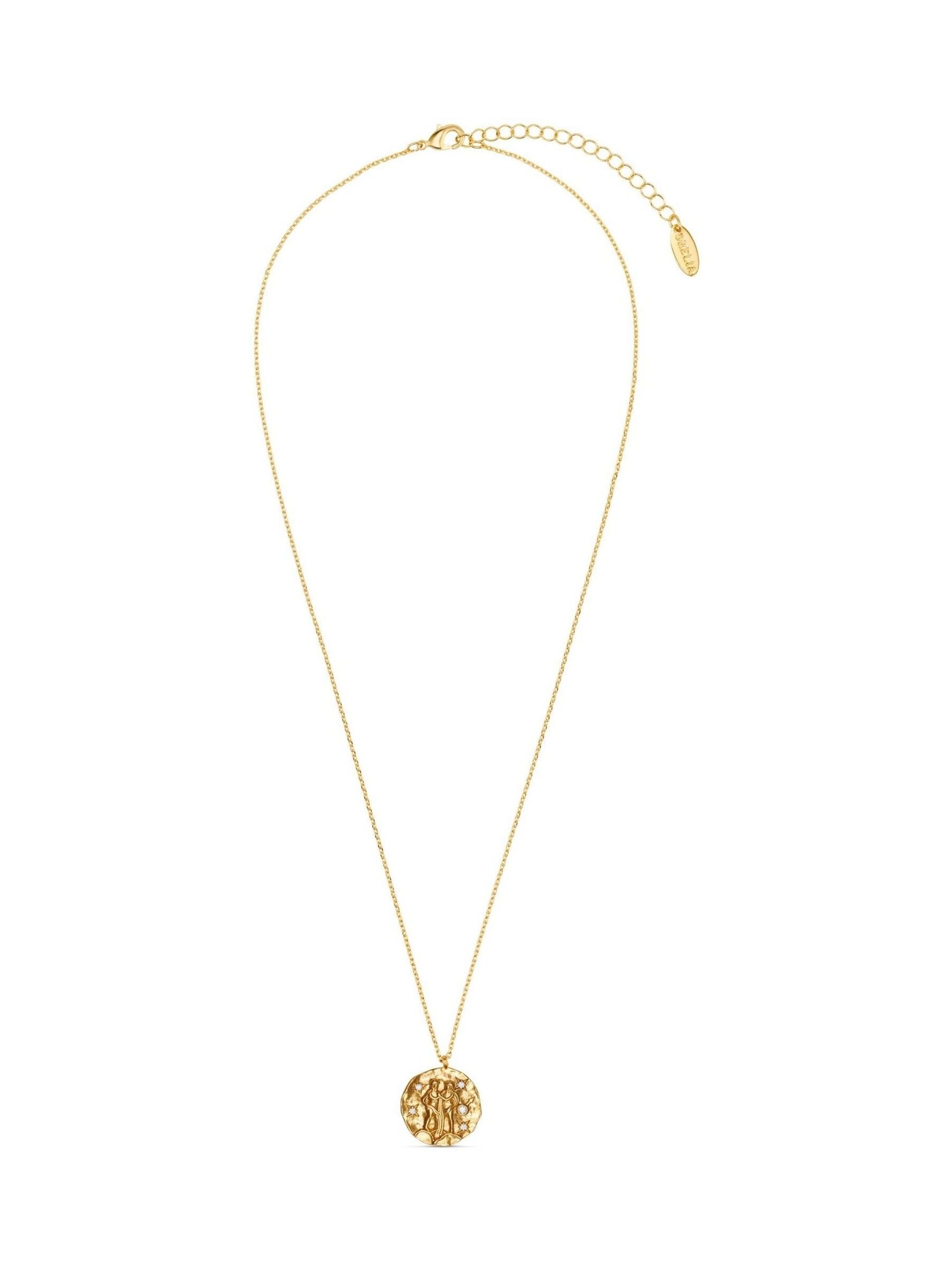 Orelia London gold Gemini zodiac necklace, imported from the UK